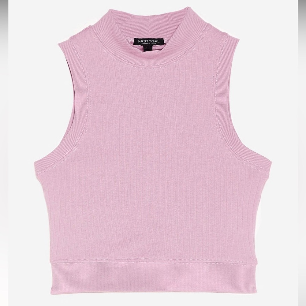 NWOT Tanks A Lot High Neck Ribbed Top